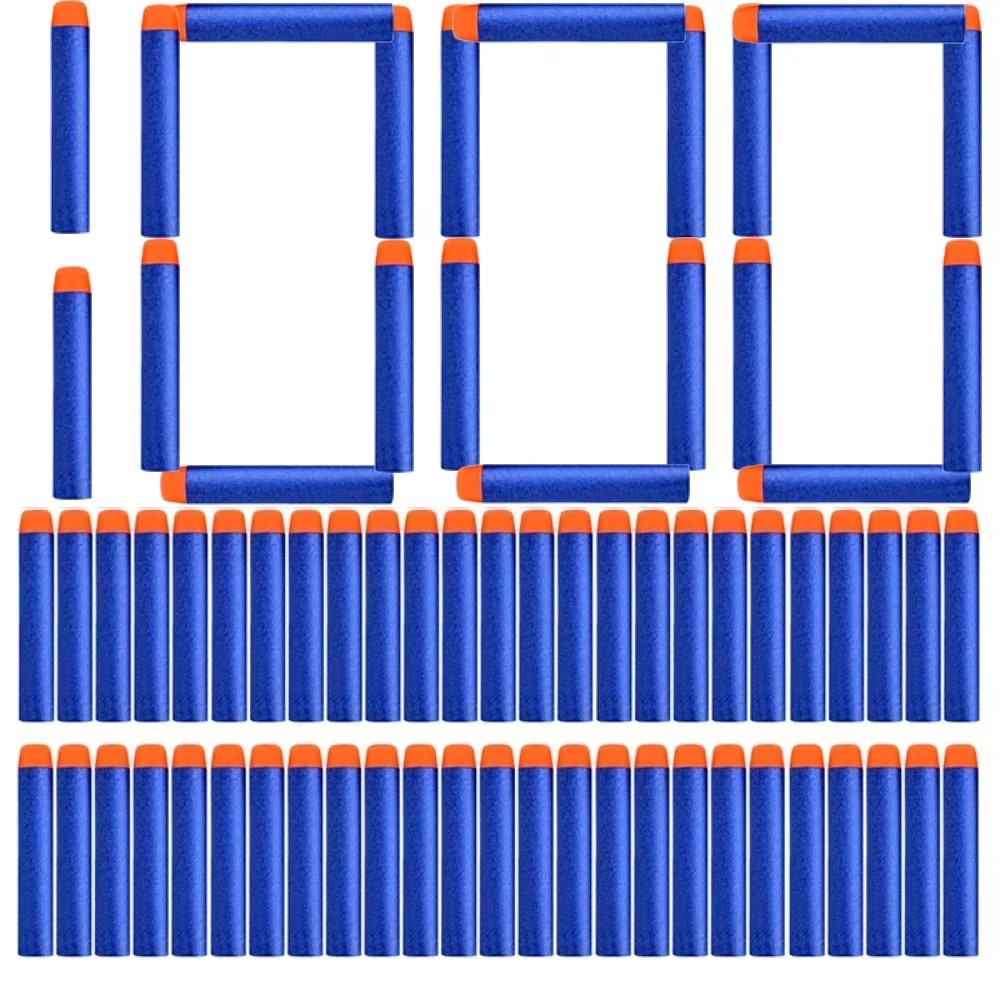 Foam Dart Gun - ZIVCONCING 1000-50pcs Blue Solid Round Head