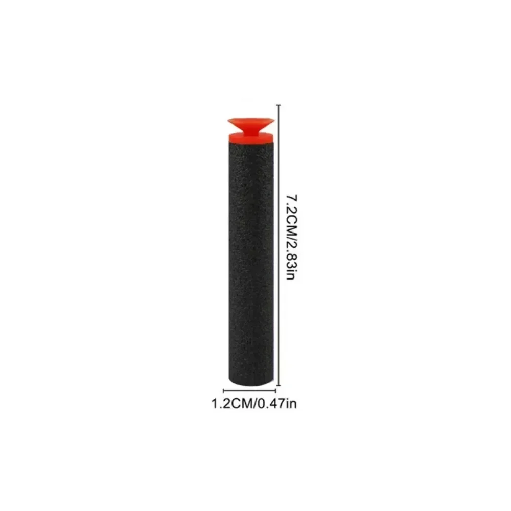 Black Sucker Head Bullets 7.2c - огляд і ціна Foam Dart Gun