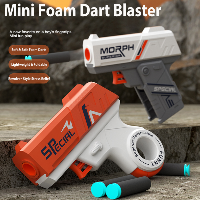 2 Pack Foldable & Revolver Min - огляд і ціна Foam Dart Gun