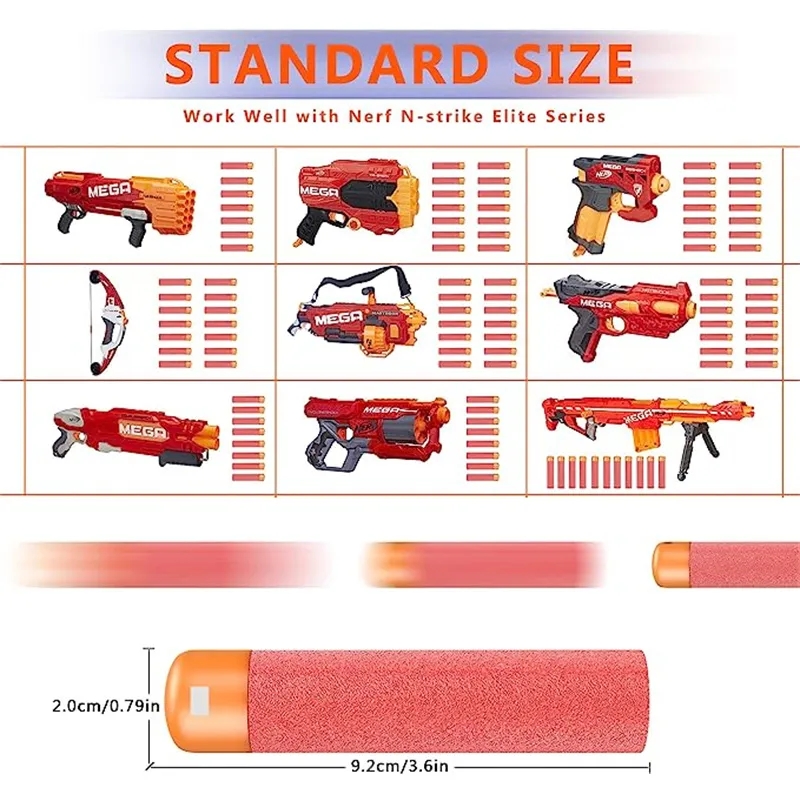 Mega Darts 30 PCS Refill Pack  - огляд і ціна Foam Dart Gun