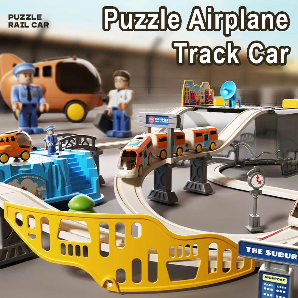 Airport Themed Train Track Toy - огляд і ціна Kids Storage Toys